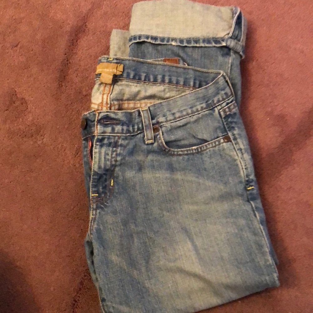 A&F crop jeans